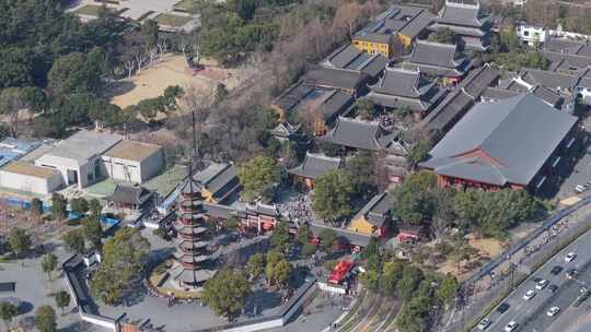 【4K】上海龙华寺航拍