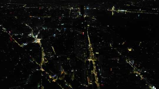 南京大景夜景航拍