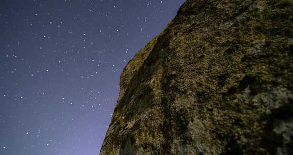 天空，星星，山腰，夜间