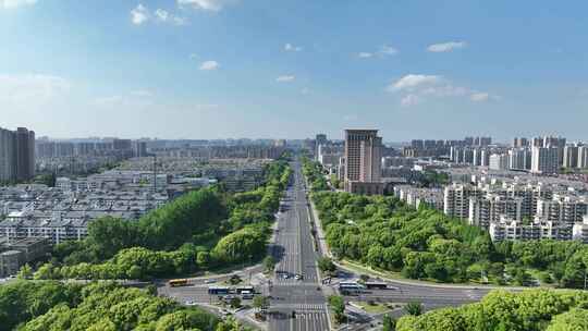 4K航拍昆山城市建筑风光大景