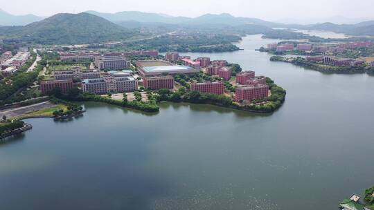 福建省泉州市洛江区马甲镇仰恩大学航拍校园