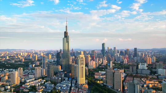南京市城市天际线延时摄影