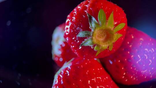 食品 食材 美食 草莓 农产品视频素材模板下载