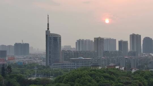 湖南衡阳广电中心城市日出