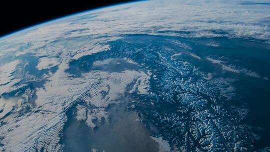 寒冷地球背景太空视角南极视频素材模板下载