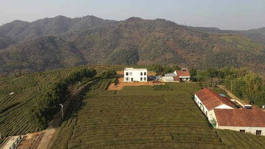 航拍浙江绍兴嵊州农村山区