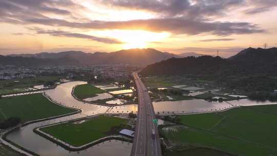 高速公路风景视频