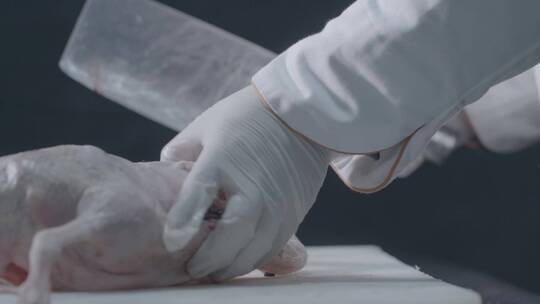 红烧野鸭制作流程LOG视频素材