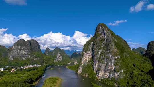 10组桂林山水延时大气蓝天好天气延时合集