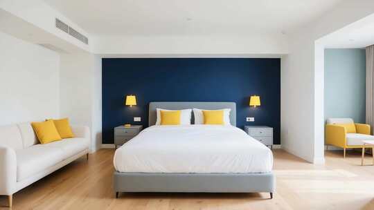 现代简约风格卧室场景