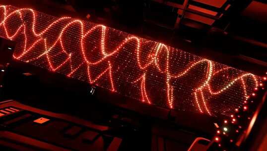 酒吧红色动感灯光效果
