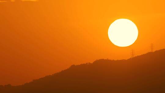 深圳湾日出、巨大太阳