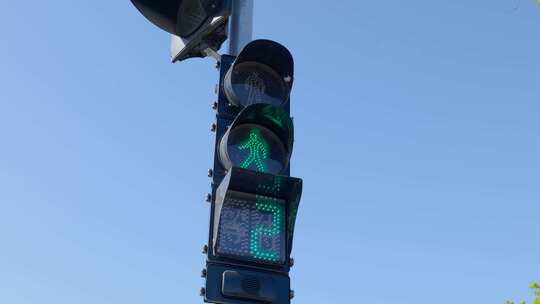 交通红绿灯视频素材模板下载