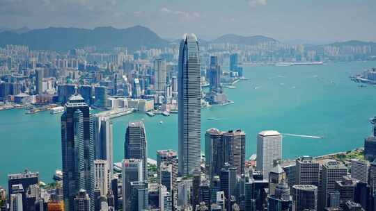 【正版素材】香港大景全景大气俯拍