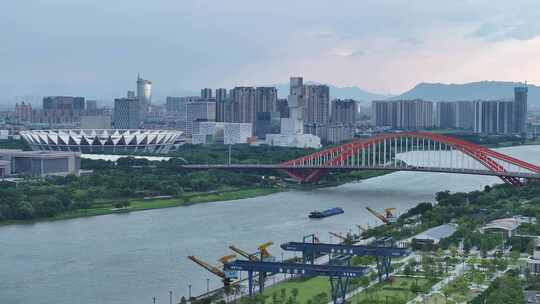 中国广东省佛山市佛山新城全景