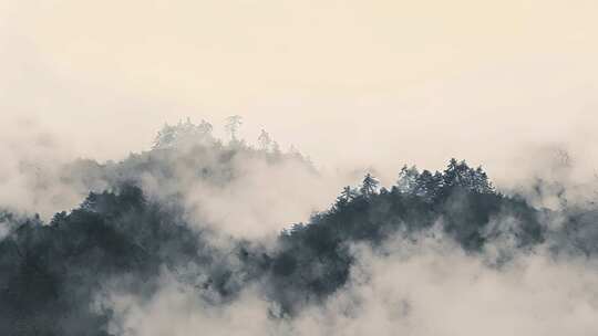 意境山水水墨山水风景视频素材模板下载