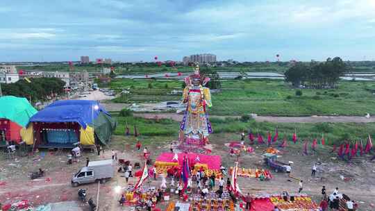 中国广东省汕尾市陆丰市曲清村孟兰胜会