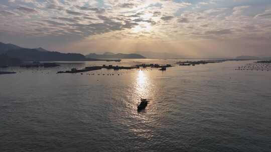 福建宁德霞浦最美县城东壁三沙码头高空航拍