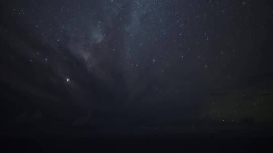 夜空延时风景银河星轨