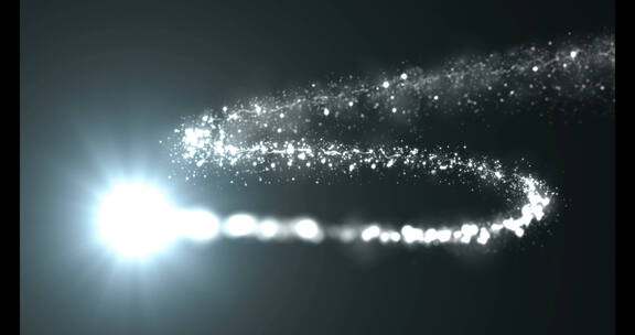 4k魔法粒子雪花粒子路径效果动画转场视频4