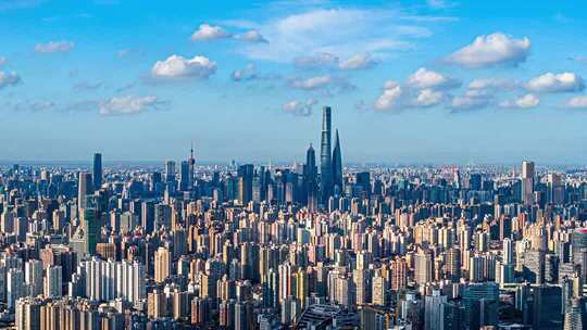 2025上海地标延时4K航拍宣传素材