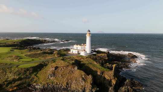 Turnberry，灯塔，海，海洋