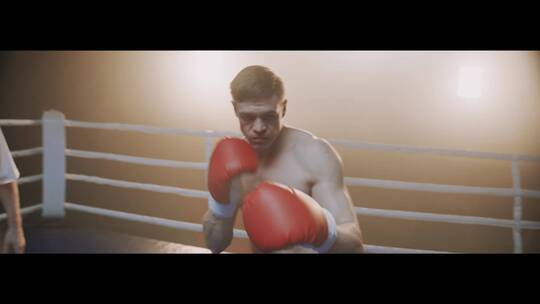 比赛的拳击手视频素材模板下载