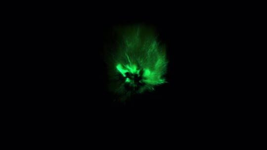 4k魔幻神秘球旋转喷发绿色火焰素材 (3)视频素材模板下载
