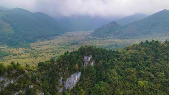 重庆五里坡国家级自然保护区葱坪全景