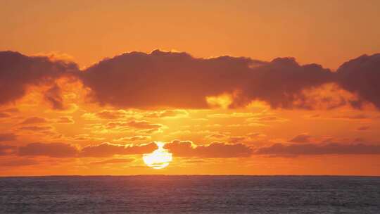 大海日出海上太阳升起朝霞朝阳日出东方大海