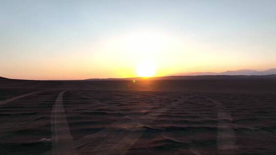 沙漠戈壁夕阳