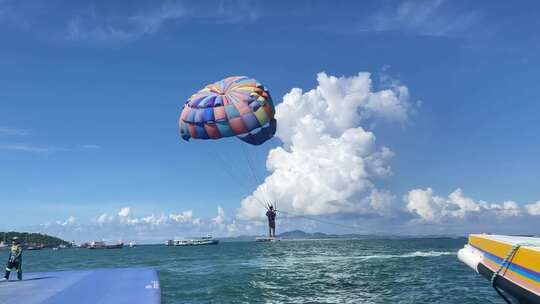 海上运动|海上滑翔视频素材模板下载