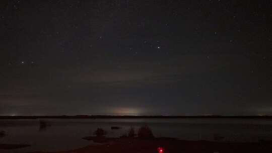 乌梁素海夜晚星空