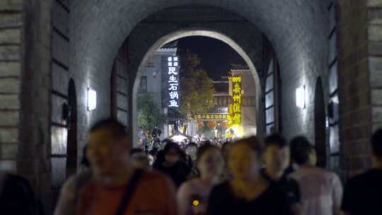 岳阳洞庭湖景区巴陵广场航拍