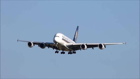 新加坡空客A380着陆