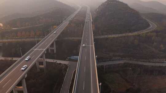 河北 石家庄 井陉县 道路 交通 秋天