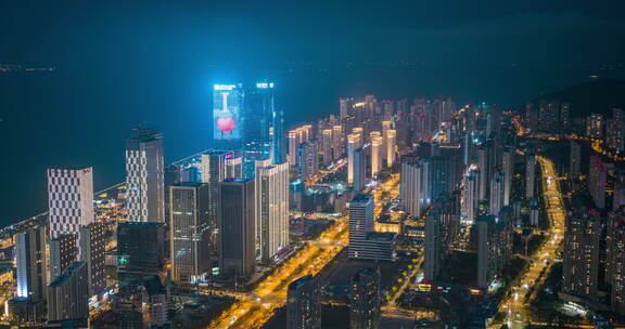 悟3航拍大连极致内透夜景