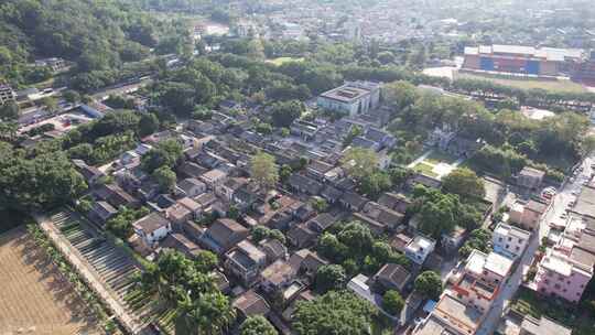 广东中山孙中山故里旅游区航拍