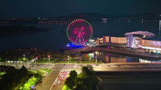 青岛西海岸夜景8K