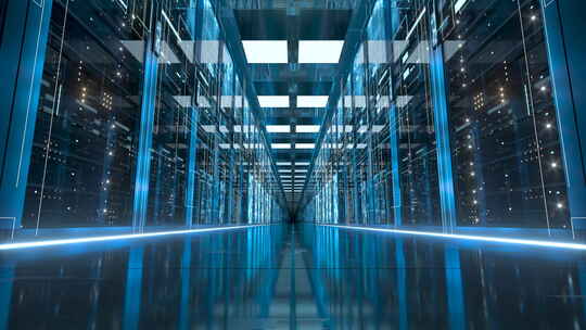 未来的大数据机房电脑数据存储