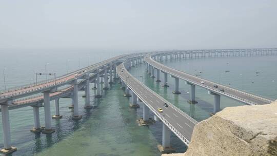 大连滨海路跨海大桥风光