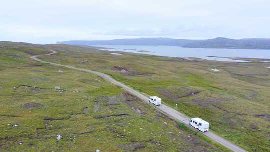 公路旅行，苏格兰，露营车，苏格兰高地