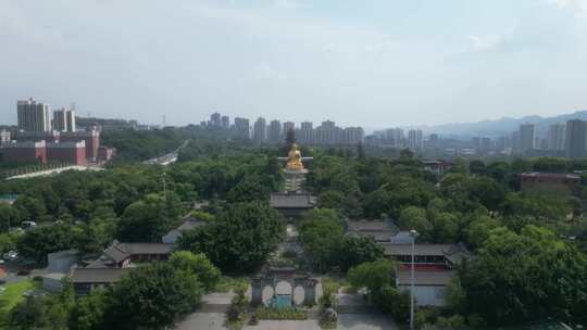 航拍重庆华岩旅游风景区