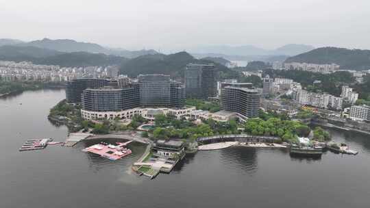 4K航拍浙江千岛湖风景区风光