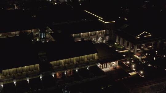 夜市酒店民宿航拍素材视频素材模板下载
