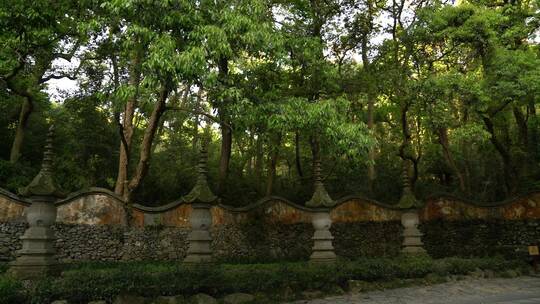 天台山国清寺禅院建筑视频