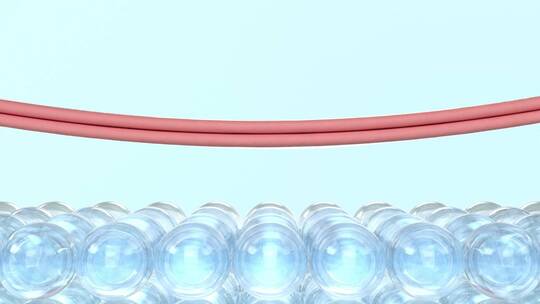 抽象肌肤皮肤细胞美容护肤C4D动画