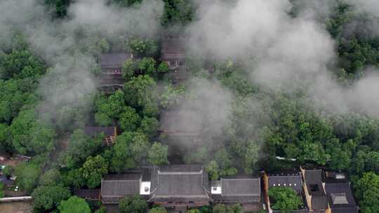 杭州灵隐寺航拍