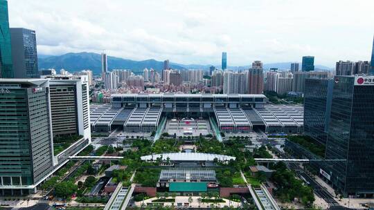 深圳会展中心和市民中心航拍