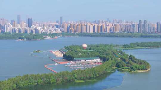 武汉东湖风景区夏季风光